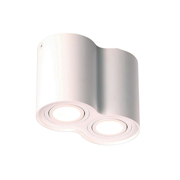 Maxlight Basic Round II - opbouwspot 2L - 17 x 9 x 12 cm - wit