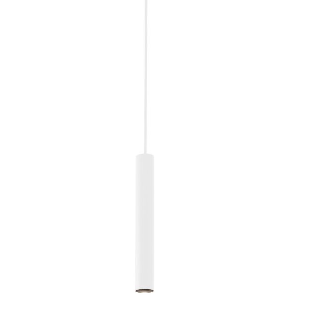 Faro Neso Top - pendel voor magnetische rail - Ø 3,5 x120 x 16,5 cm - 5W DALI dimbare LED warm wit (3000K) incl. - 40° lichtbundel - wit