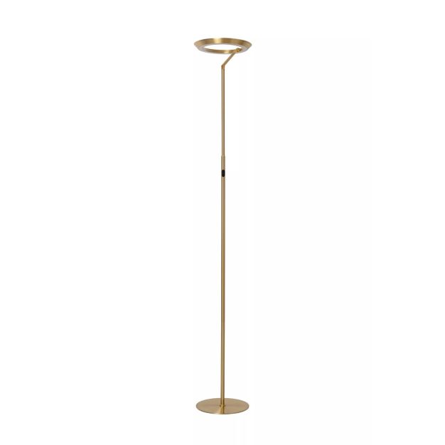 Lucide Celeste - staanlamp - Ø 28 x 174 cm - 21W dimbare LED incl. - messing
