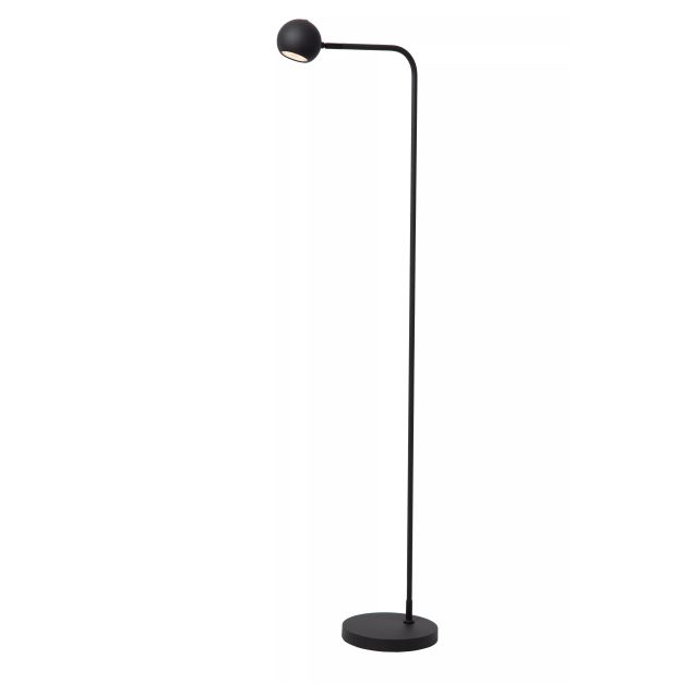 Lucide Comet - oplaadbare vloerlamp - 38,1 x 22 x 138 cm - 3 stap dimmer - 3W dimbare LED incl. - zwart