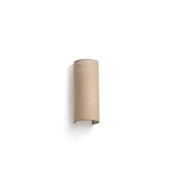 Faro Otton long & round - wandlamp - 12,5 x 14,8 x 37 cm - jute