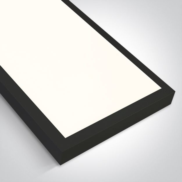 ONE Light UGR19 Backlit CCT V - plafondlamp - 150 x 30 x 4,2 cm - 50W LED incl. - zwart