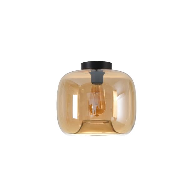 Artdelight Preston - plafondverlichting - Ø 28 x 26 cm - amber
