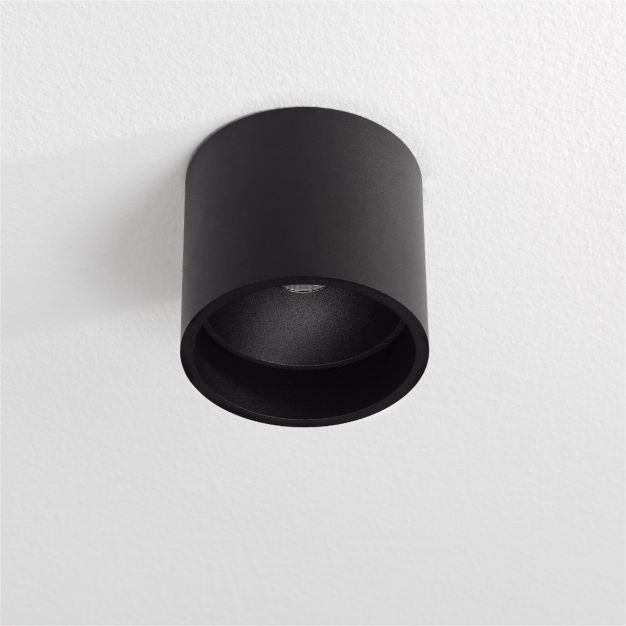 Artdelight Ormond - plafondverlichting - Ø 11 x 10 cm - 7W dimbare LED incl. - IP54 - zwart