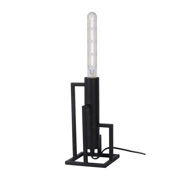 Lucide Zilda - tafellamp - 25 cm - zwart