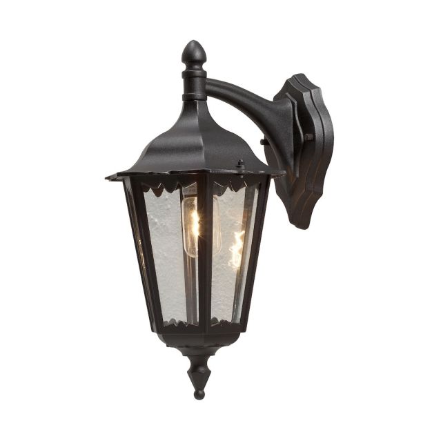 Konstsmide Firenze Down - wandverlichting - 30 x 45 x 23,5 cm - IP44 - zwart