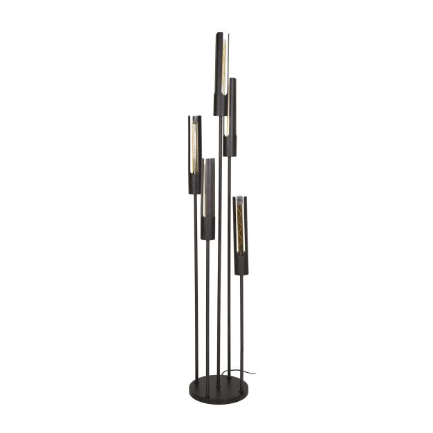Vico Tube - vloerlamp - 176 cm - zwart