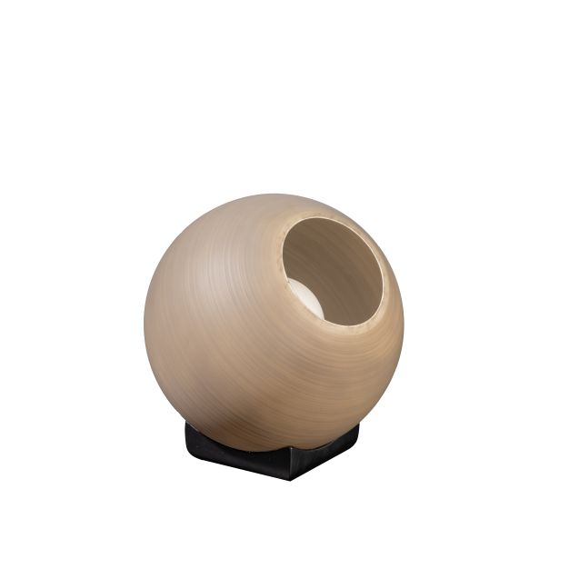 ETH Orb Saturn - tafellamp - Ø 25 x 31 cm - zwart en taupe