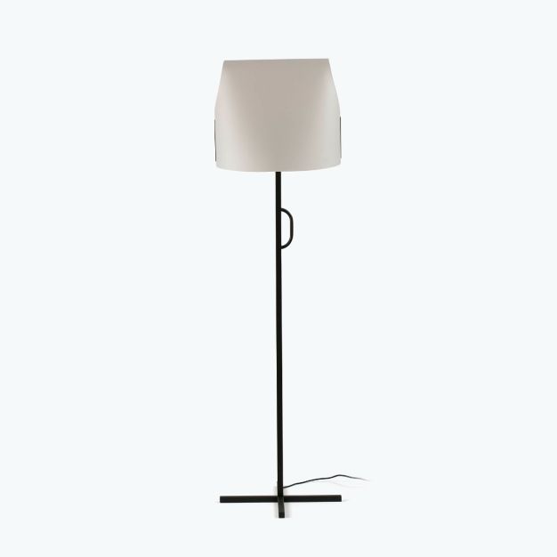 Faro Luang - staanlamp - 42 x 30 x 153 cm - beige/zwart