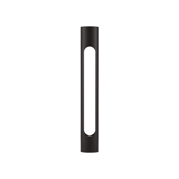 Nova Luce Ellery - tuinpaal - Ø 8 x 60 cm - 12W LED incl. - IP65 - zandzwart