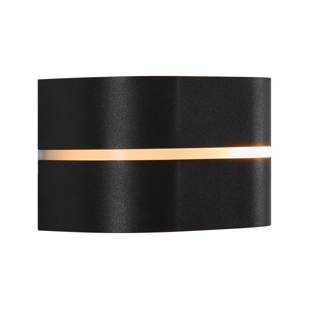 Nordlux Sibelis - buiten wandverlichting - 19,5 x 11,5 x 12 cm - IP54 - zwart