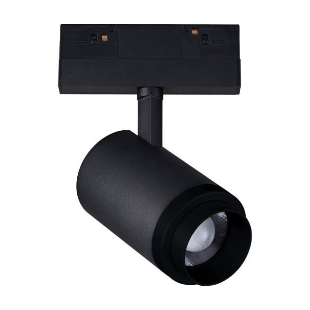 VK Lighting Kona - magnetisch railsysteem - railspot met zoom - 13,9 x 7,5 x 18,9 cm - 17W dimbare LED incl. - zwart