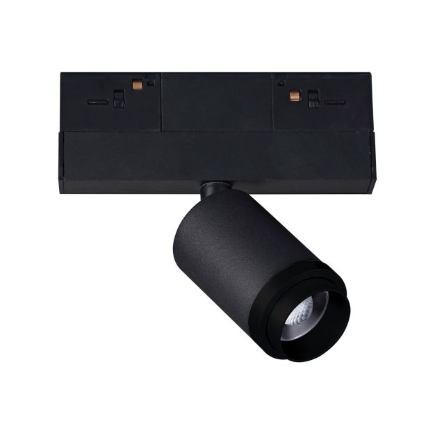 VK Lighting Kona - magnetisch railsysteem - railspot met zoomfunctie - 13,9 x 4,5 x 12,7 cm - 5W dimbare LED incl. - zwart