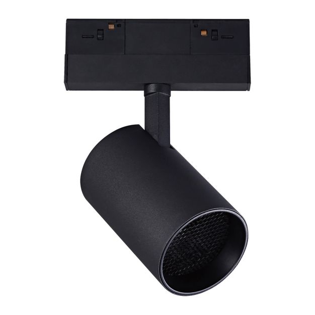VK Lighting Kona - magnetisch railsysteem - railspot met honinggraat - 13,9 x 7,5 x 17 cm - 17W dimbare LED incl. - zwart