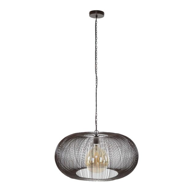 Vico Copper Twist - hanglamp - Ø 70 x 150 cm - koper
