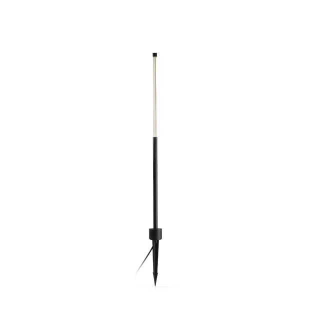 Faro Bambou - tuinpaal op piek - Ø7 x 126,8 cm - 8W LED incl. - IP65 - mat zwart