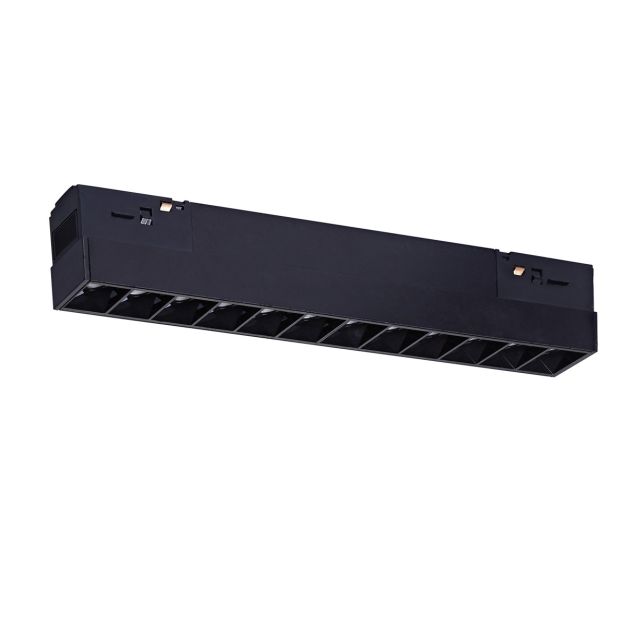 VK Lighting Kona - magnetisch railsysteem - railbalk - 22 x 2 x 5,3 cm - 17W dimbare LED incl. - zwart
