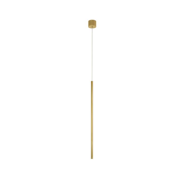 Nova Luce Elettra - hanglamp - Ø 1,5 x 200 cm - 5W LED incl. - messing goud