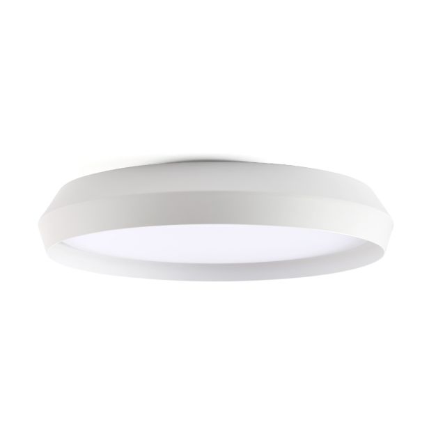 Faro Shoku - plafondlamp - Ø 60 x 9,3 cm - 40W dimbare LED incl. - wit