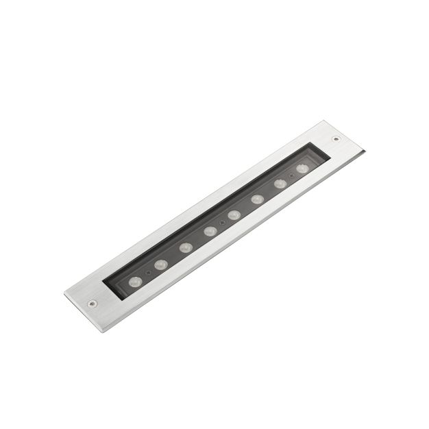 Faro Falls Orientable II - grondspot voor buiten - 290 x 53 mm, 310 x 52 mm inbouwmaat - 9W LED incl. - IP67 - satijn inox