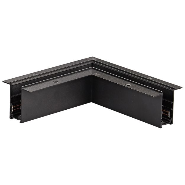 VK Lighting Kona - magnetisch railsysteem - horizontaal inbouwhoekprofiel - 17,5 x 7,4 x17,5 cm - zwart