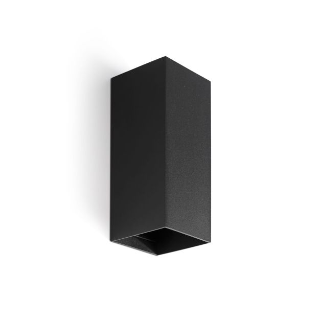 Faro Lune 2L - wandlamp - 8 x 15,5 x 6,5 cm - zwart