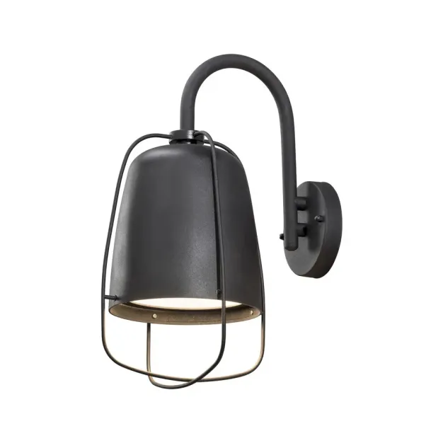Konstsmide Perugia - buiten wandlamp - 26,5 x 21 x 38 cm - IP44 - zwart