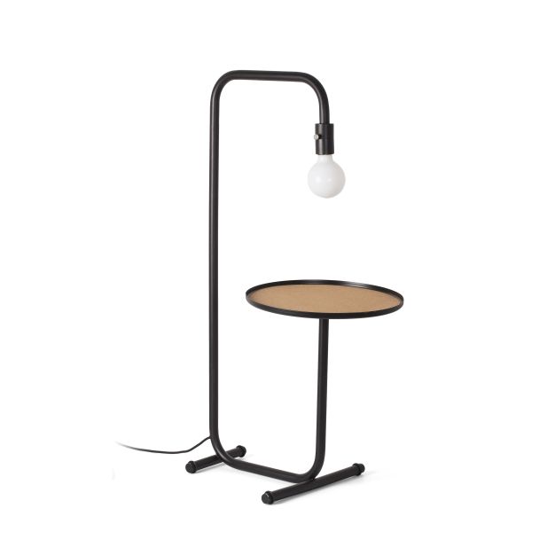 Faro Guest - staanlamp - 106 cm - mat zwart