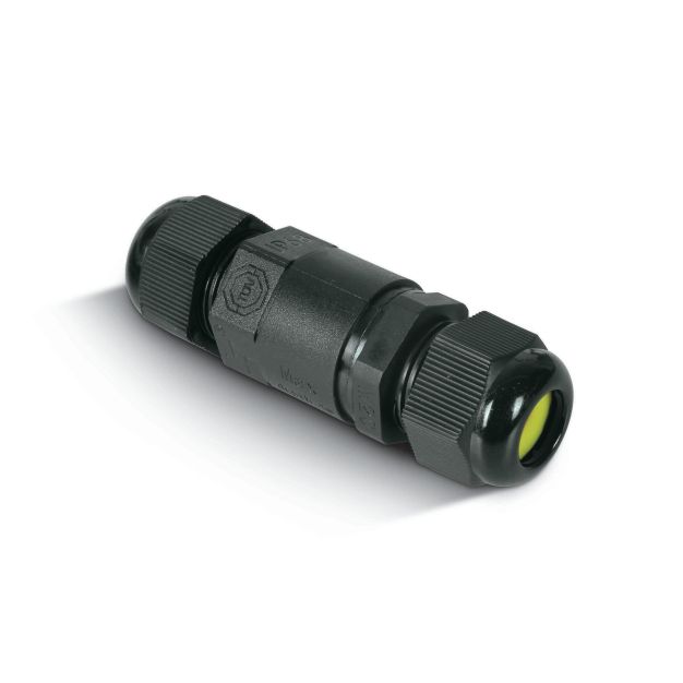 ONE Light - waterdichte kabeldoos 1 in / 1 uit - IP67 - zwart