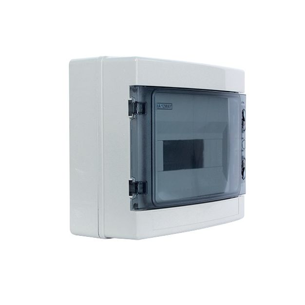 Elmark zekeringkast voor 12 modules - 30 x 26 x 14 cm - IP65 - wit