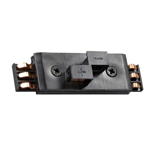 VK Lighting 24V - magnetisch railsysteem - voedingsconnector - inbouwprofiel - zwart