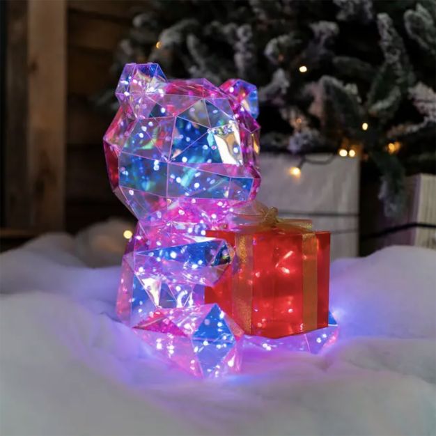 Konstsmide Diamond Teddy - tafellamp - 30 x 37 x 40 cm - multicolor