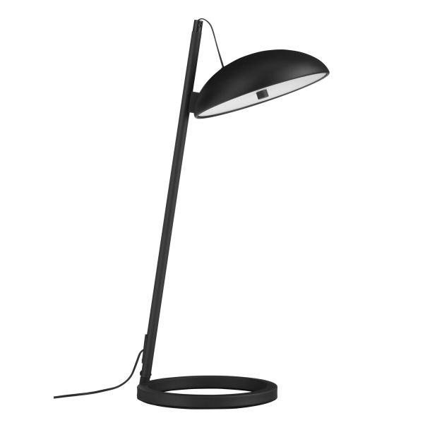 Nova Luce Flute - tafellamp - Ø 20 x 53 x 28 cm - 18W dimbaar LED incl. - zandzwart