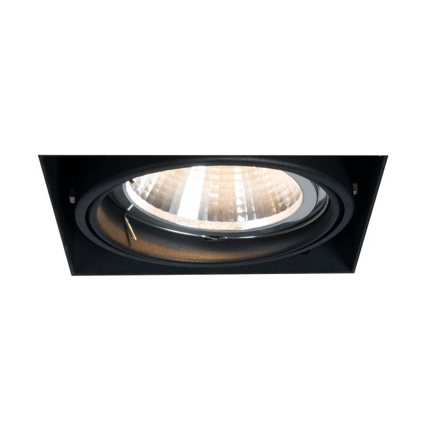 Zuma Line Oneon DL 111-1 - inbouwspot 1L -  156 x 156 mm, 157 x 157 mm inbouwmaat  - zwart