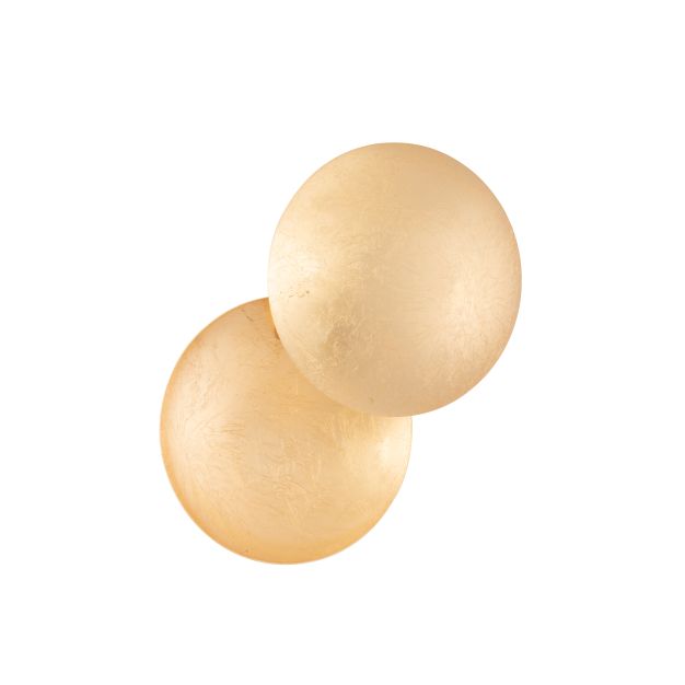 Nova Luce Soleil - wandlamp - Ø 20 x 20 cm - 6W LED incl. - goud