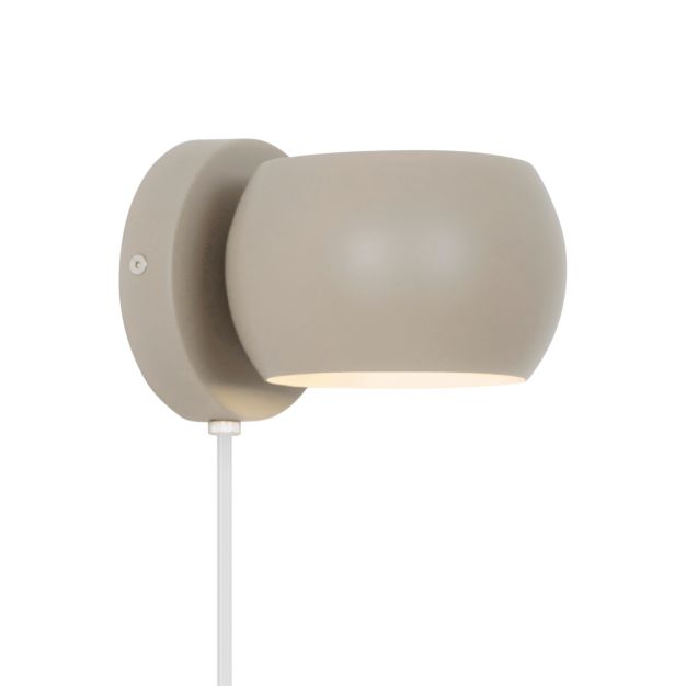 Nordlux Belir - wandlamp - Ø 13 x 11 x 15,6 cm - bruin