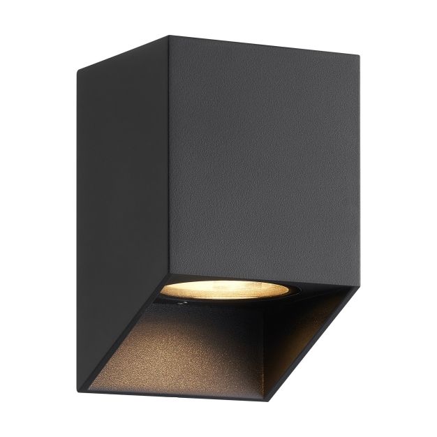 Nordlux Nico Square - buiten wandverlichting - 8 x 12 x 9,5 cm - IP54 - zwart