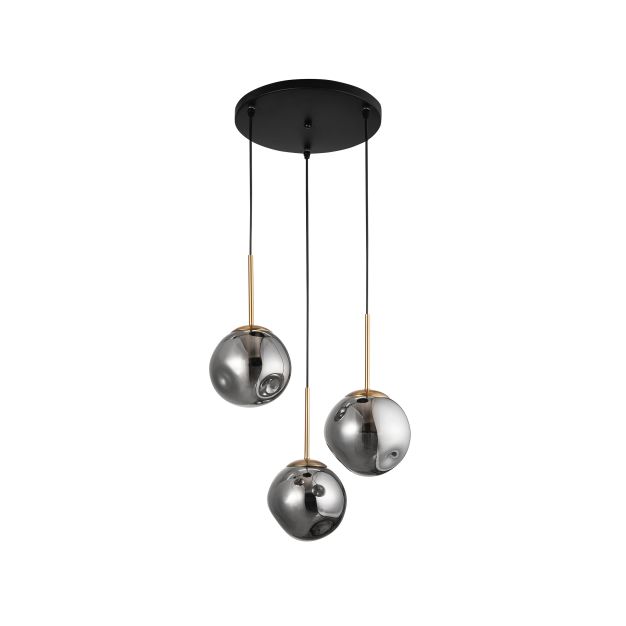 Nova Luce Spada - hanglamp - Ø 40 x 180 cm - chroom