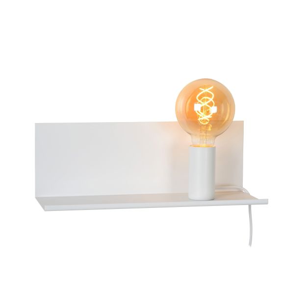 Lucide Sebo - wandlamp met schakelaar - 37 x 13 x 13 cm - wit