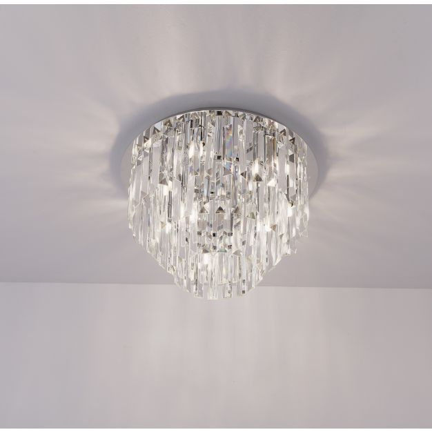 Maxlight Monaco - plafondverlichting - Ø 42 x 28 cm - chroom