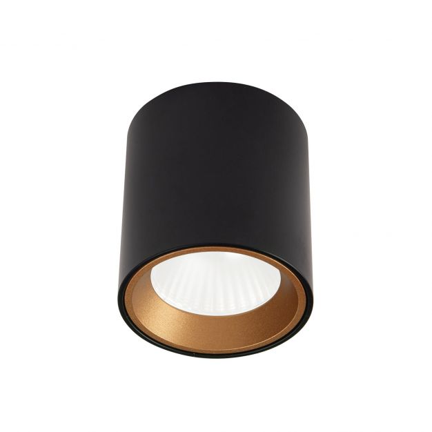 Maxlight Tub - plafondverlichting - Ø 6 x 6,5 cm - 7W LED incl. - zwart