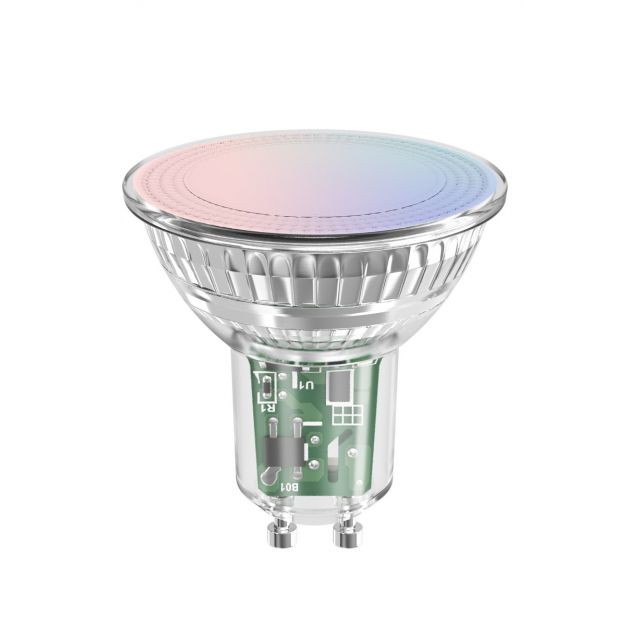 Calex Smart Bluetooth Mesh LED spot - Ø 5 x 5,8 cm - GU10 - 5W - dimfunctie en instelbare lichtkleur via app - RGB+W