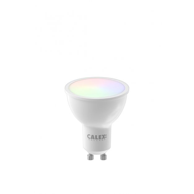 Calex Smart LED spot - Ø 5 x 5,8 cm - GU10 - 5W - dimfunctie en instelbare lichtkleur via app - RGB+W