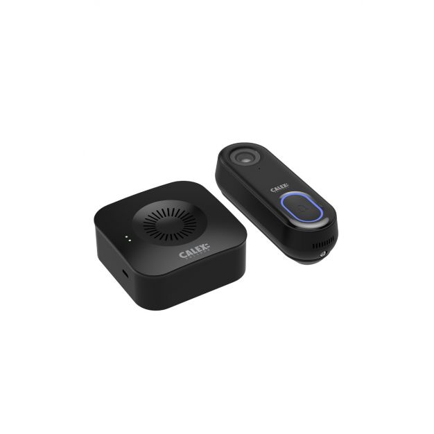 Calex Smart Video Doorbell  inclusief chime - bedienbaar via app - zwart