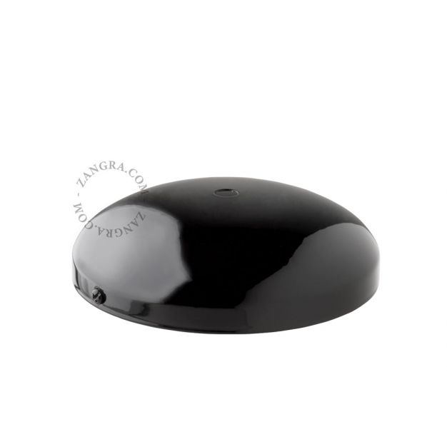 Zangra - plafondrozet - Ø 14 x 4 cm - zwart