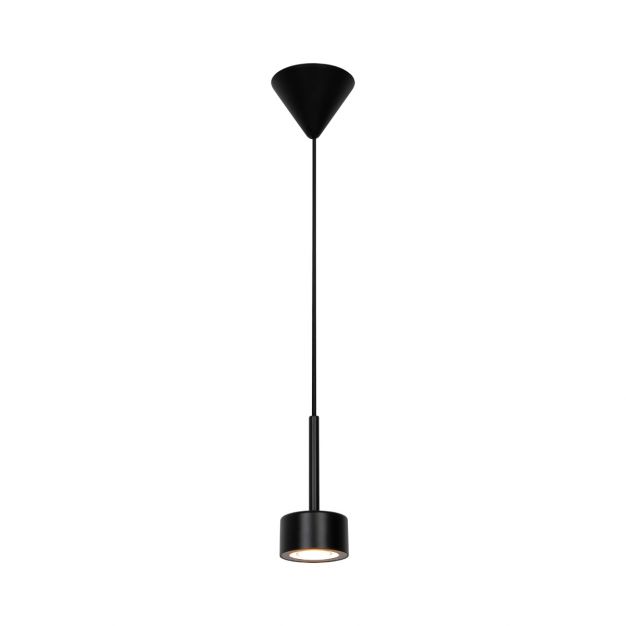 Nordlux Clyde - hanglamp - Ø 8,5 x 217,5 cm - 3 stappen dimmer - 4W LED incl. - zwart
