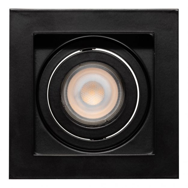 Projectlight Bloq - inbouwspot - 100 x 100 mm, 92 x 92 mm inbouwmaat - zwart
