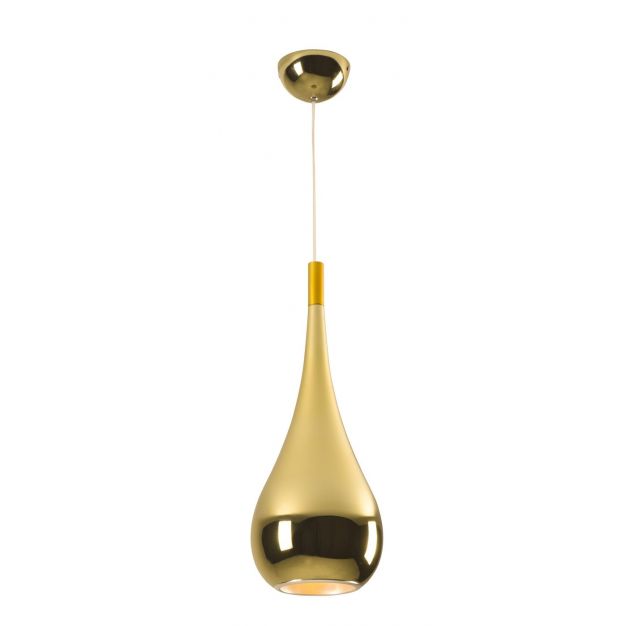 Maxlight Drop - hanglamp - Ø 16 x 120 cm - goud