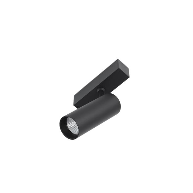 Faro Neso - magnetische railspot - 5 x 11 x 14 cm - 10W LED incl. - zwart