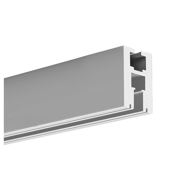 Klus EX-ALU - LED-profiel voor glazen wanden met een dikte van 6mm - 2,15 x 3,44 cm - 100cm lengte - aluminium